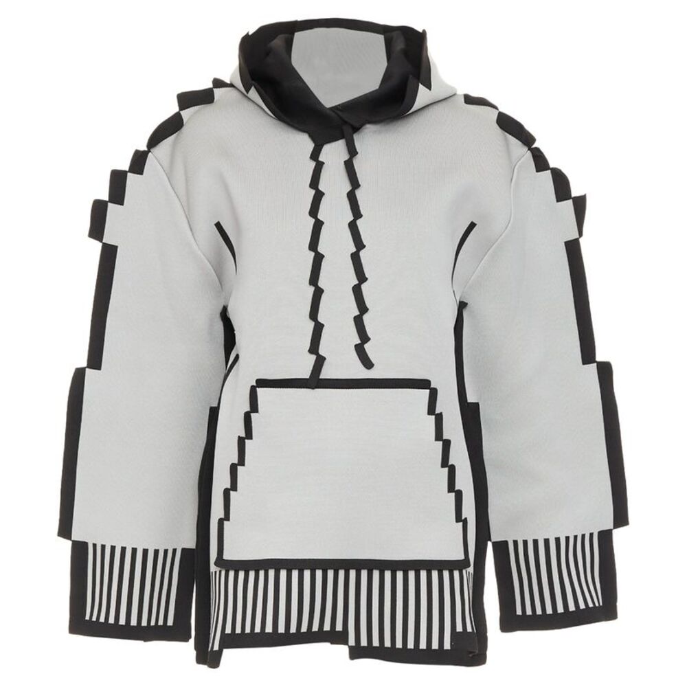 Loewe Pixel Capsule grey black pixelated technical hoodie